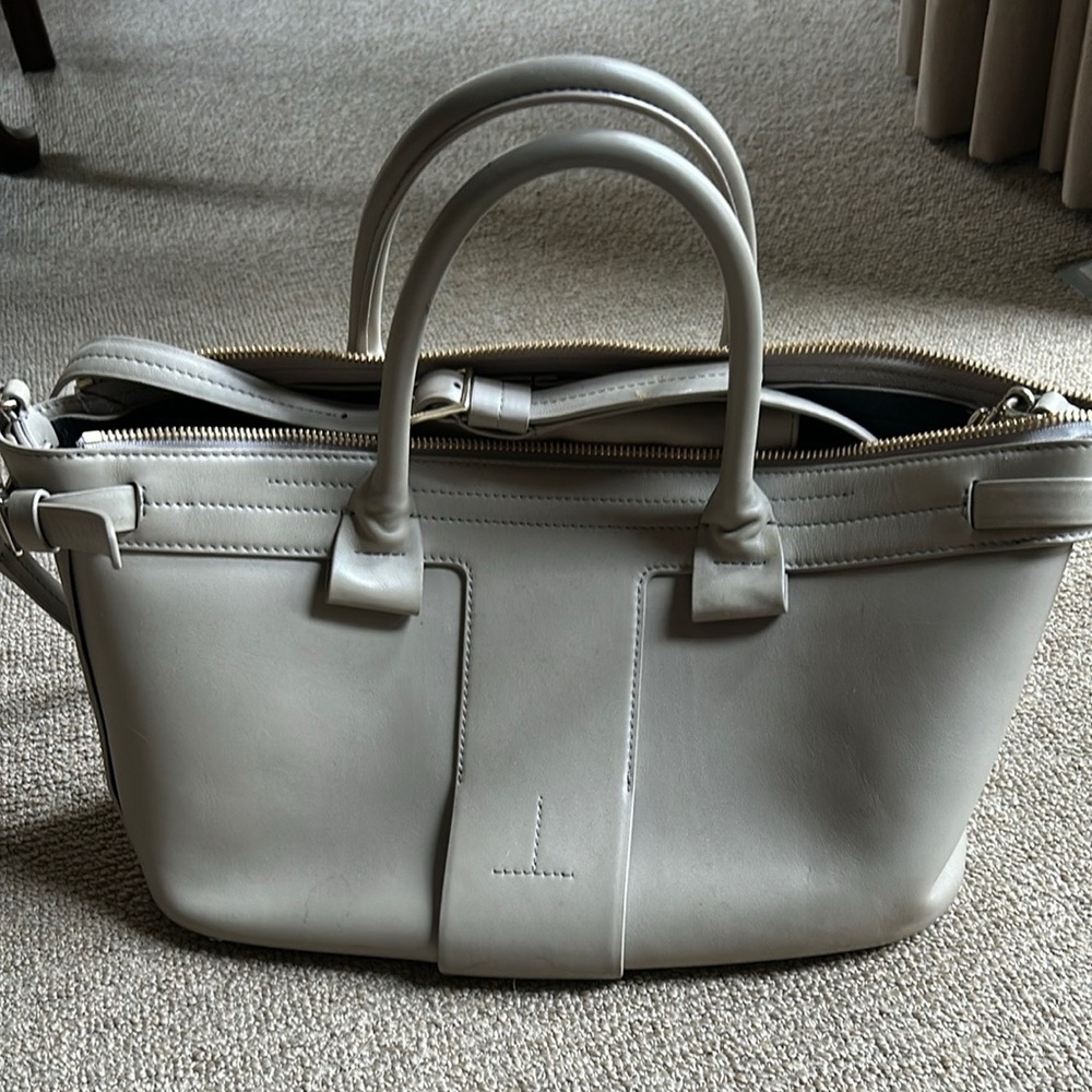 Theory T bag leather